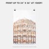 06 - Jaipur Palace of the winds Watercolor Art - Digital Downloads - Print Size.jpg