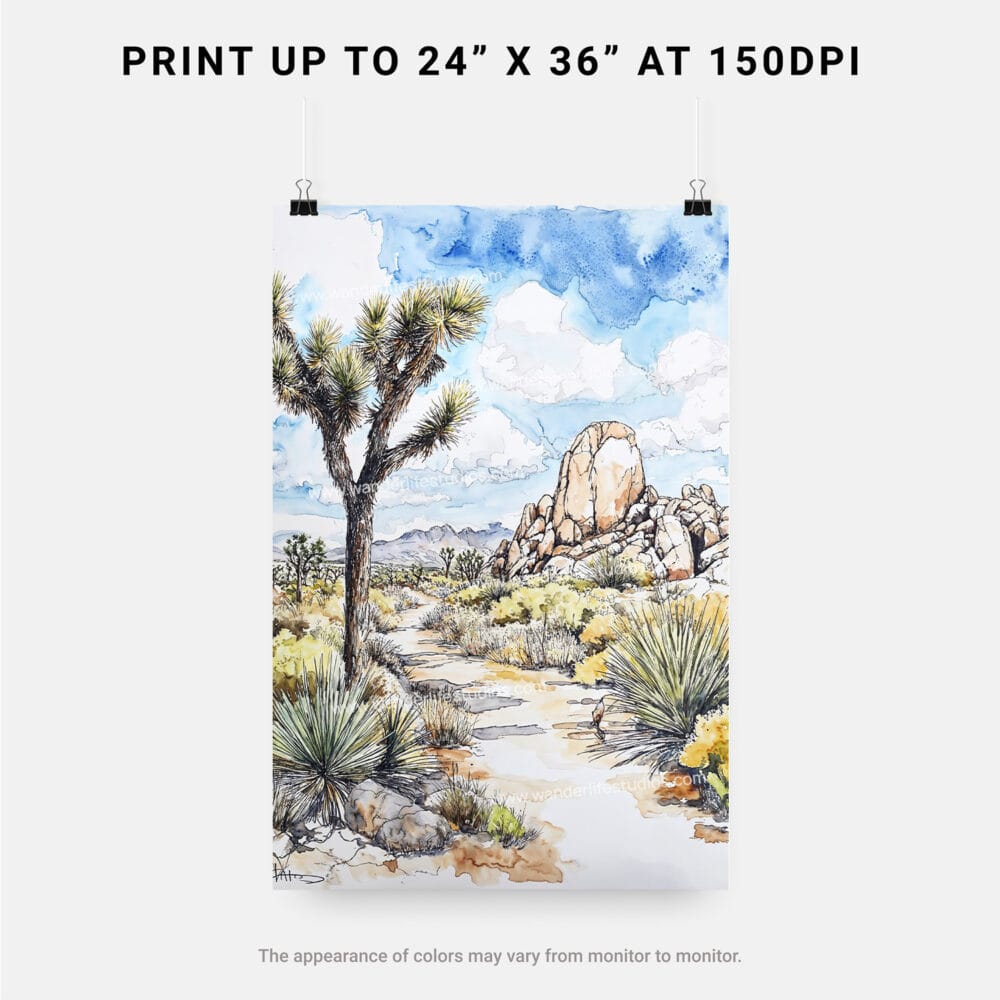 06 - Joshua Tree National Park Watercolor Art - Digital Downloads - Print Size.jpg 06 - Joshua Tree National Park Watercolor Art - Digital Downloads - Print Size.jpg