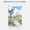 06 - Joshua Tree National Park Watercolor Art - Digital Downloads - Print Size.jpg