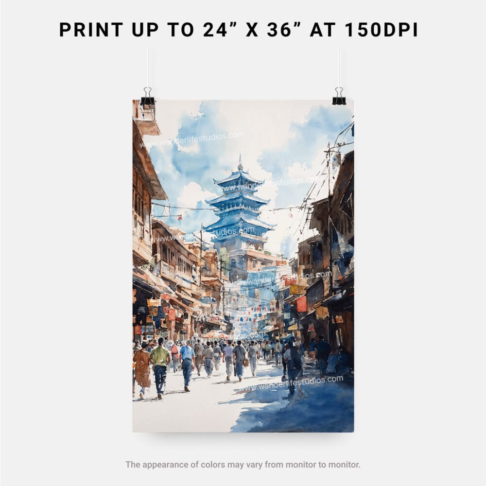 06 - Kathmandu Nepal Watercolor Art - Digital Downloads - Print Size.jpg 06 - Kathmandu Nepal Watercolor Art - Digital Downloads - Print Size.jpg