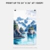 06 - Kenai Fjords National Park Watercolor Art - Digital Downloads - Print Size.jpg