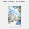 06 - Key West Florida Watercolor Art - Digital Downloads - Print Size.jpg