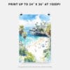 06 - La Jolla Beach Watercolor Art - Digital Downloads - Print Size.jpg