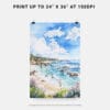 06 - Laguna Beach Coast Watercolor Art - Digital Downloads - Print Size.jpg