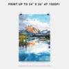 06 - Lake Clark National Park Watercolor Art - Digital Downloads - Print Size.jpg