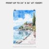 06 - Lake Garda Italy Watercolor Art - Digital Downloads - Print Size.jpg