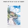 06 - Lake Garda Watercolor Art - Digital Downloads - Print Size.jpg
