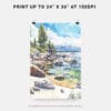 06 - Lake Tahoe Watercolor Art - Digital Downloads - Print Size.jpg