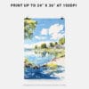 06 - Lake Windermere Watercolor 2 Art - Digital Downloads - Print Size.jpg