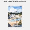 06 - Lassen Volcanic National Park Watercolor Art - Digital Downloads - Print Size.jpg