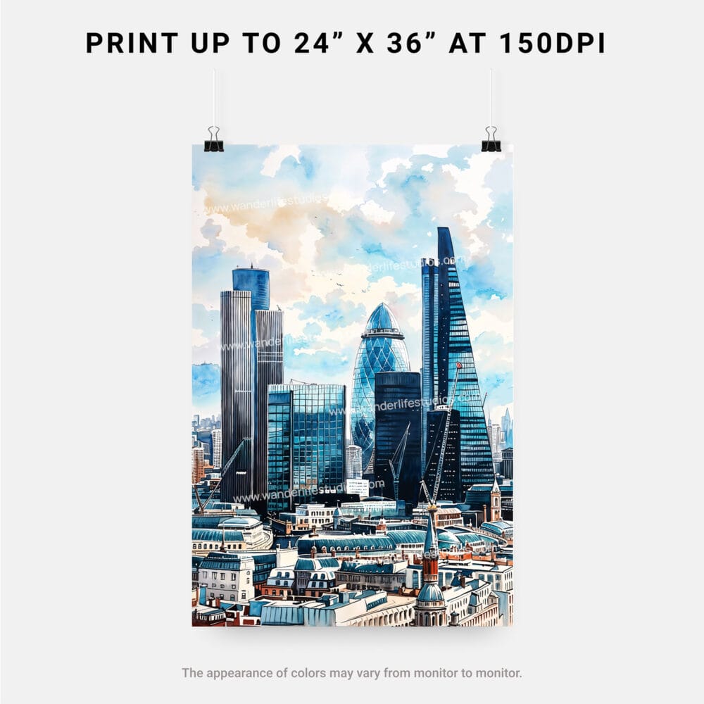 06 - London Business Skyline Watercolor Art - Digital Downloads - Print Size.jpg 06 - London Business Skyline Watercolor Art - Digital Downloads - Print Size.jpg
