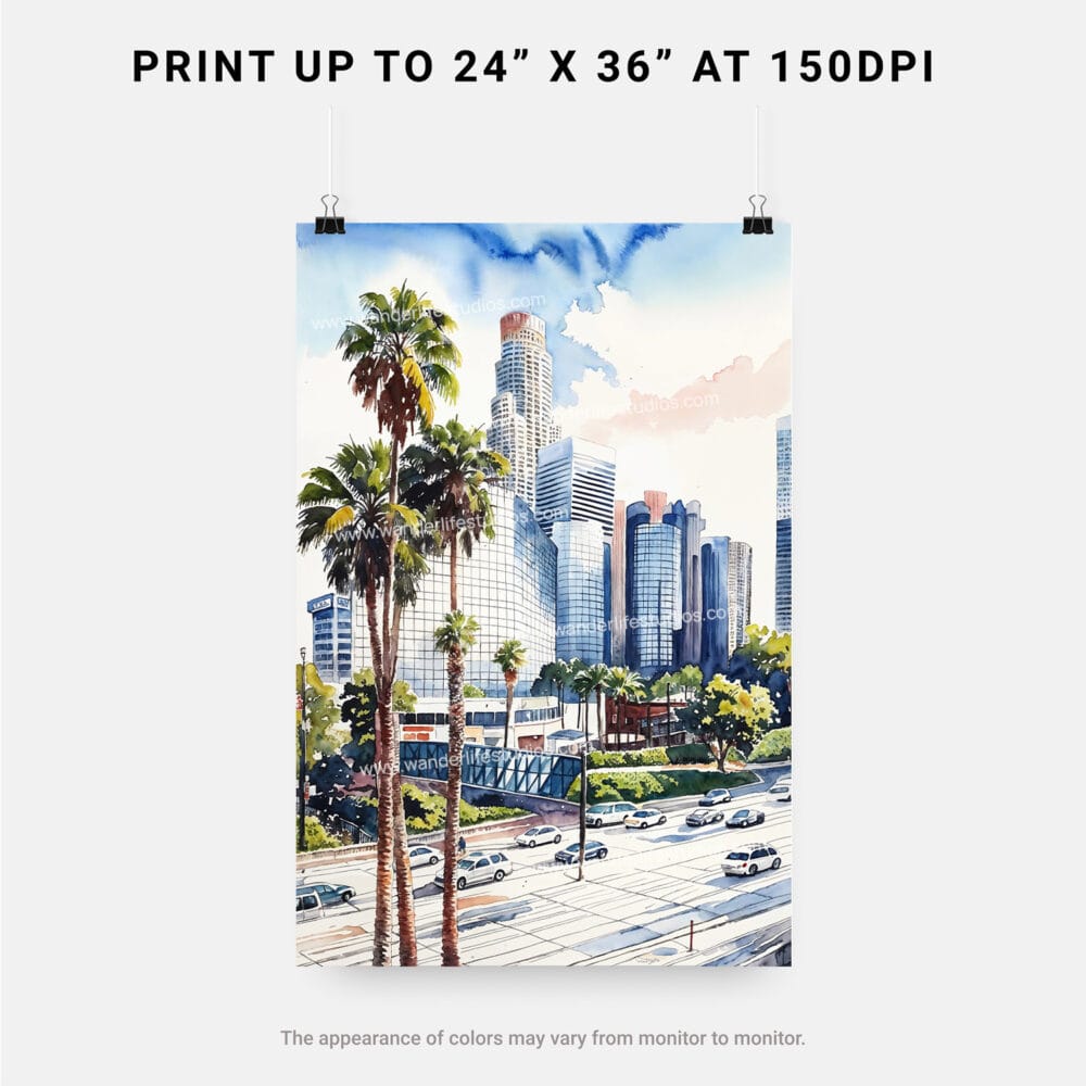 06 - Los Angeles Downtown Watercolor Art - Digital Downloads - Print Size.jpg 06 - Los Angeles Downtown Watercolor Art - Digital Downloads - Print Size.jpg