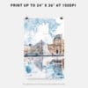 06 - Louvre Watercolor Art - Digital Downloads - Print Size.jpg