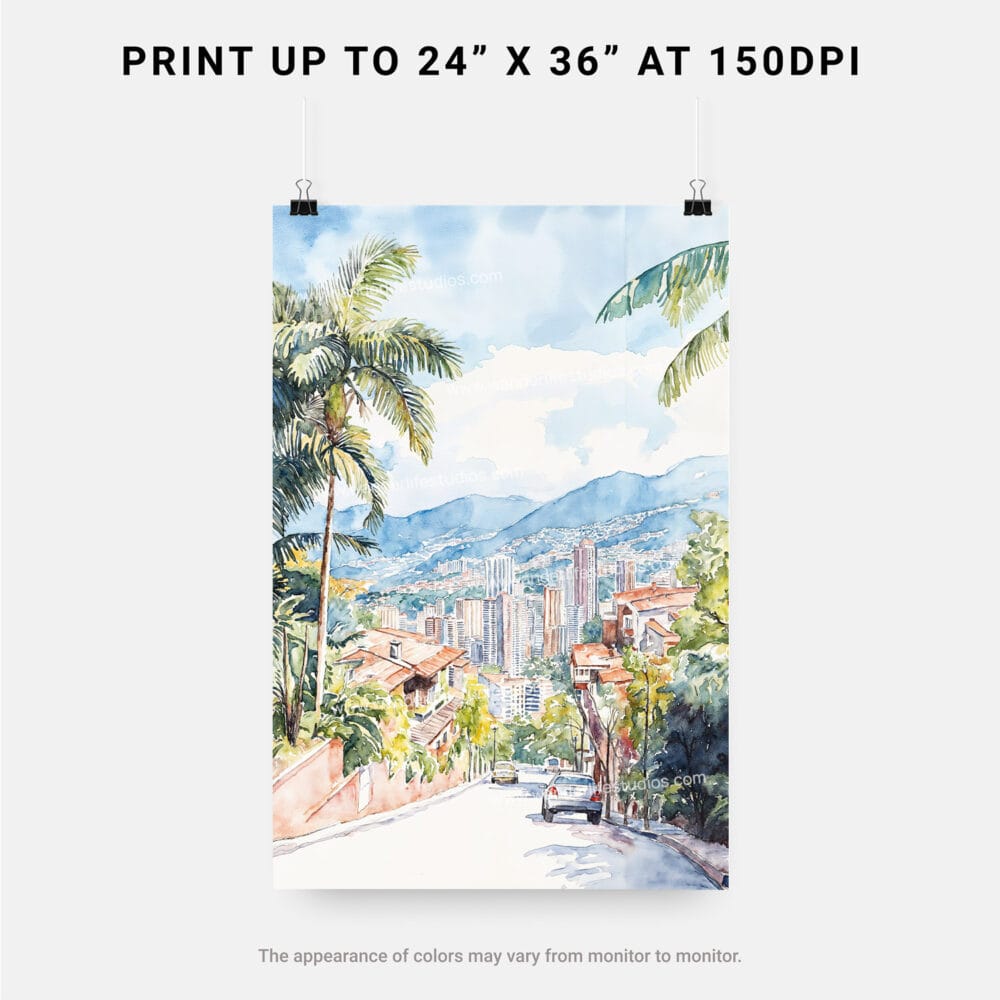 06 - Medellin Skyline watercolor Art - Digital Downloads - Print Size.jpg 06 - Medellin Skyline watercolor Art - Digital Downloads - Print Size.jpg