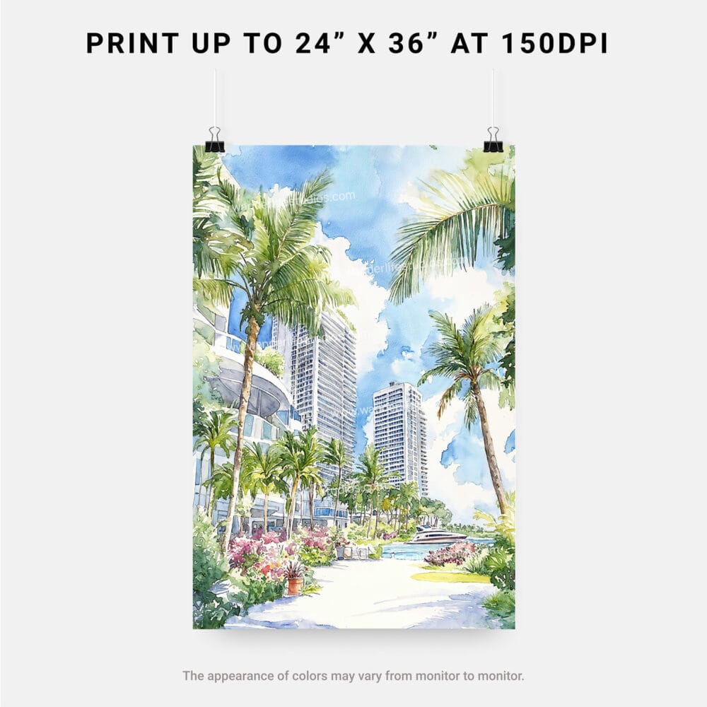 06 - Miami Beach Watercolor Art - Digital Downloads - Print Size.jpg 06 - Miami Beach Watercolor Art - Digital Downloads - Print Size.jpg