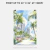 06 - Miami Beach Watercolor Art - Digital Downloads - Print Size.jpg