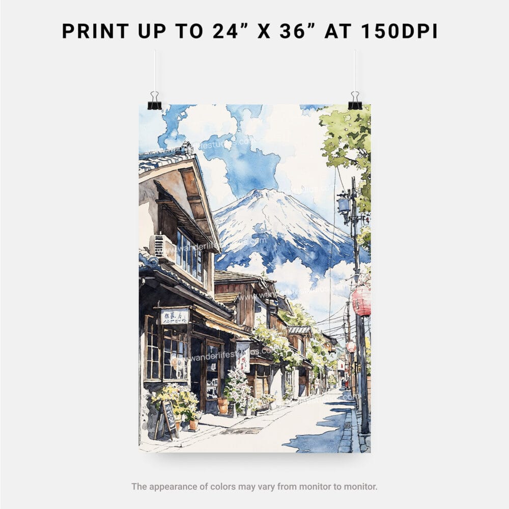 06 - Mount Fuji and Village Watercolor Art - Digital Downloads - Print Size.jpg 06 - Mount Fuji and Village Watercolor Art - Digital Downloads - Print Size.jpg