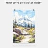 06 - Mount Rainier National Park Watercolor Art - Digital Downloads - Print Size.jpg