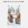 06 - Multnomah Falls Watercolor Art - Digital Downloads - Print Size.jpg