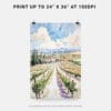 06 - Napa Valley Vineyard Watercolor Art - Digital Downloads - Print Size.jpg