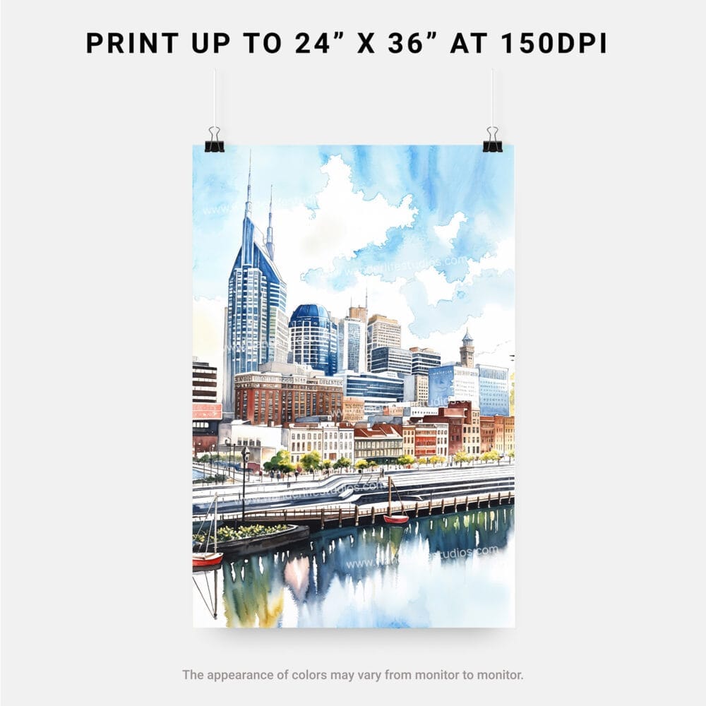 06 - Nashville Skyline Watercolor Art - Digital Downloads - Print Size.jpg 06 - Nashville Skyline Watercolor Art - Digital Downloads - Print Size.jpg