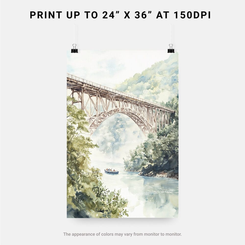06 - New river gorge Bridge Watercolor Art - Digital Downloads - Print Size.jpg 06 - New river gorge Bridge Watercolor Art - Digital Downloads - Print Size.jpg