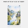 06 - Ninh Binh Watercolor Art - Digital Downloads - Print Size.jpg