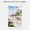 06 - Olympic National Park Rialto Beach Watercolor Art - Digital Downloads - Print Size.jpg
