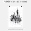 06 - One World Trade Center Pencil Drawing Drawimg Art - Digital Downloads - Print Size.jpg