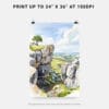 06 - Peak District England Watercolor Art - Digital Downloads - Print Size.jpg