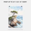 06 - Pebble Beach Cypress Watercolor Art - Digital Downloads - Print Size.jpg