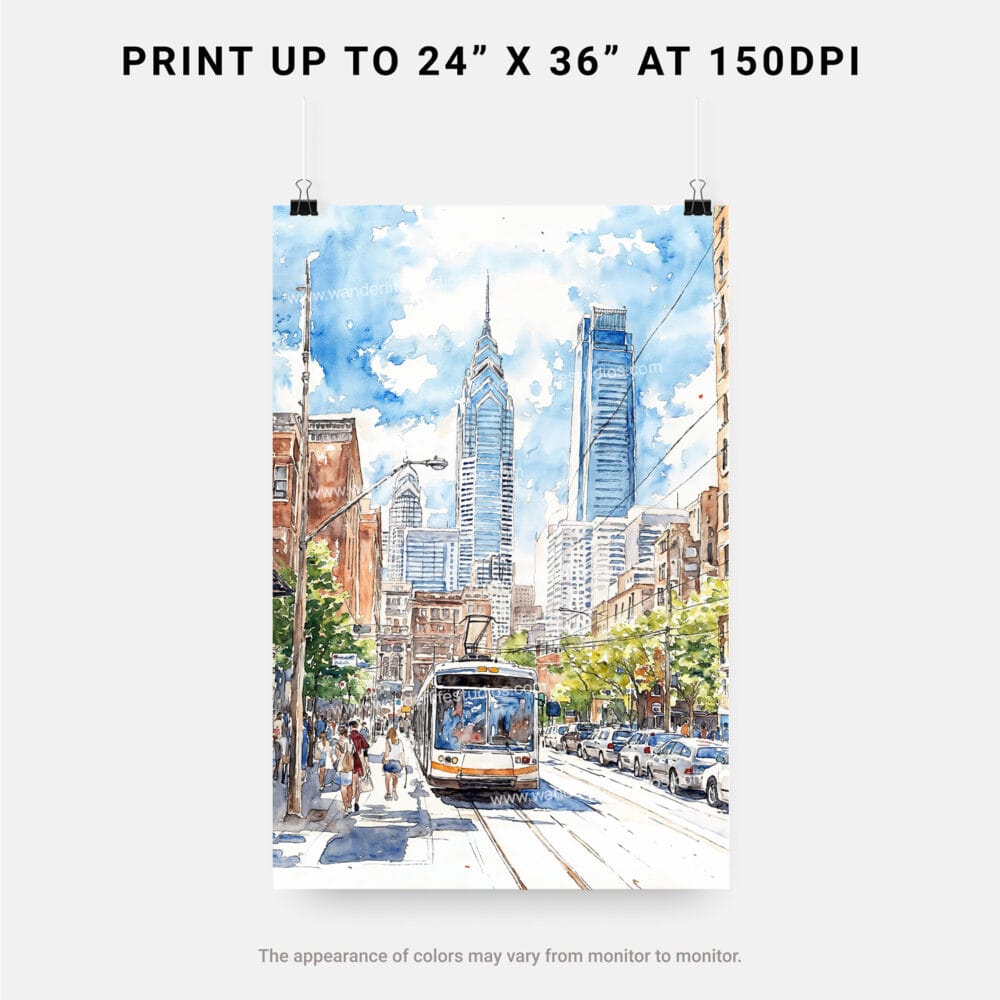 06 - Philadelphia Downtown Watercolor Art - Digital Downloads - Print Size.jpg 06 - Philadelphia Downtown Watercolor Art - Digital Downloads - Print Size.jpg