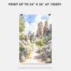 06 - Pinnacles National Park California Watercolor Art - Digital Downloads - Print Size.jpg