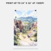 06 - Pinnacles National Park Watercolor Art - Digital Downloads - Print Size.jpg