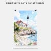 06 - Portland Maine Watercolor Art - Digital Downloads - Print Size.jpg