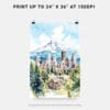 06 - Portland Oregon Watercolor Art - Digital Downloads - Print Size.jpg