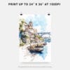 06 - Porto 2 Watercolor Art - Digital Downloads - Print Size.jpg