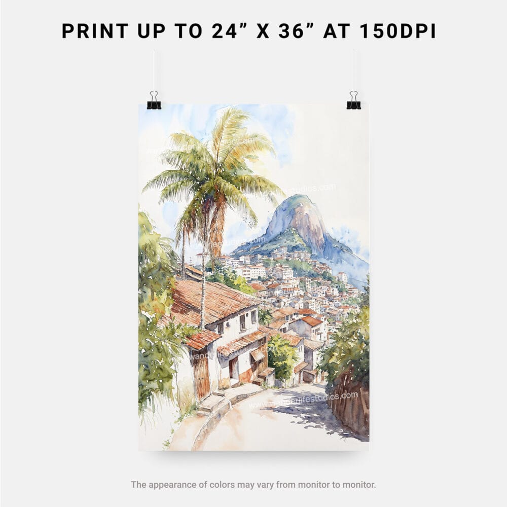 06 - Rio De Janeiro Rocinha Favela Watercolor Art - Digital Downloads - Print Size.jpg 06 - Rio De Janeiro Rocinha Favela Watercolor Art - Digital Downloads - Print Size.jpg
