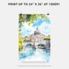 06 - Rome Italy Watercolor Art - Digital Downloads - Print Size.jpg