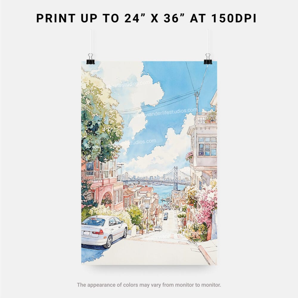06 - San Francisco Lombard Street Watercolor Art - Digital Downloads - Print Size.jpg 06 - San Francisco Lombard Street Watercolor Art - Digital Downloads - Print Size.jpg