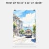 06 - San Francisco Tram Watercolor Art - Digital Downloads - Print Size.jpg