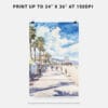 06 - Santa Monica Watercolor Art - Digital Downloads - Print Size.jpg