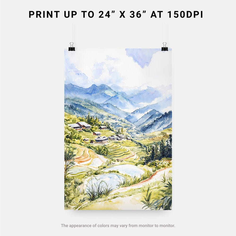 06 - Sapa Vietnam Watercolor Art - Digital Downloads - Print Size.jpg 06 - Sapa Vietnam Watercolor Art - Digital Downloads - Print Size.jpg