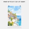 06 - Sicily Italy Watercolor Art - Digital Downloads - Print Size.jpg