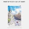 06 - Spain Madrid Watercolor Art - Digital Downloads - Print Size.jpg