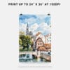 06 - Strasbourg France Watercolor Art - Digital Downloads - Print Size.jpg