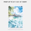 06 - Tahiti Watercolor Art - Digital Downloads - Print Size.jpg
