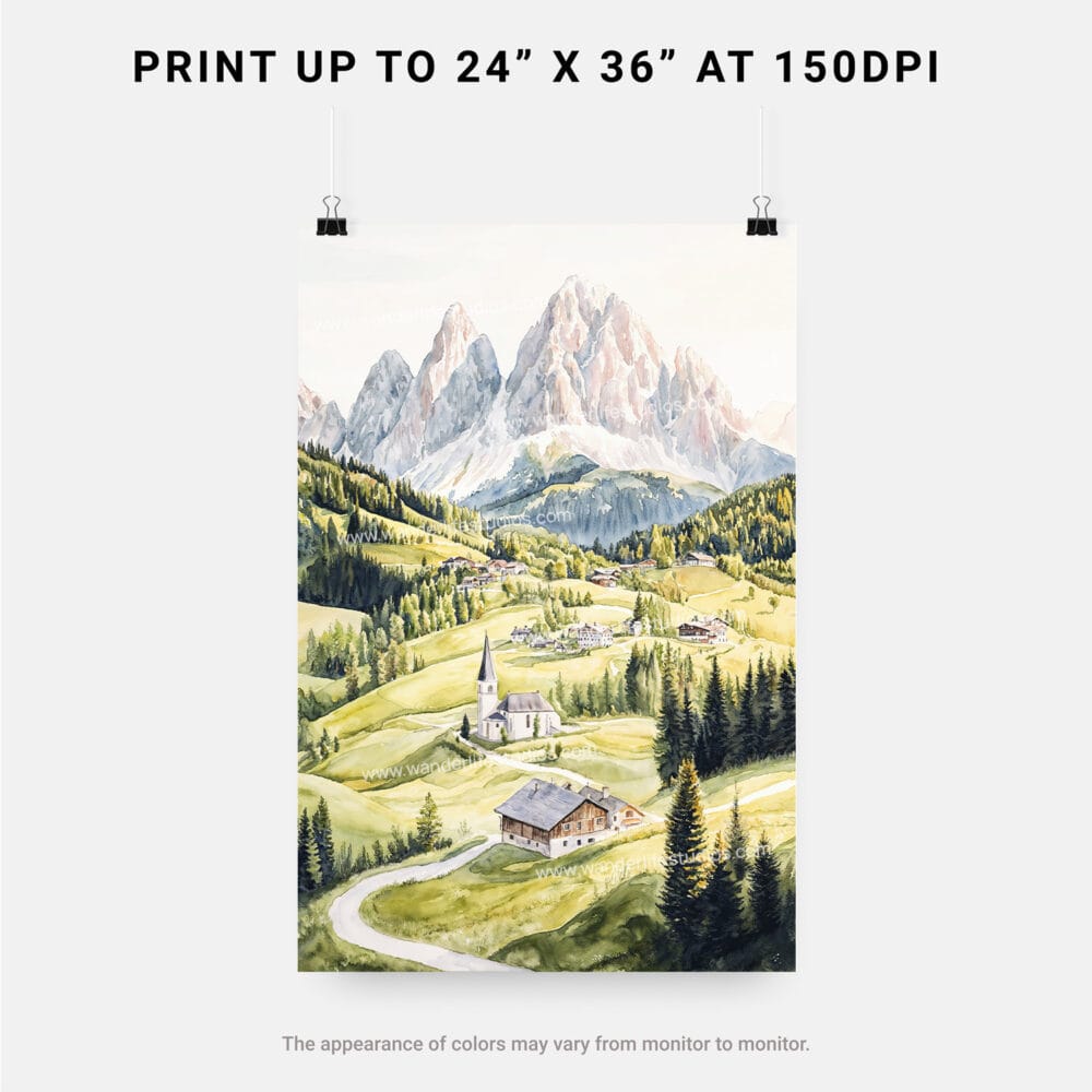 06 - The Dolomites Watercolor Art - Digital Downloads - Print Size.jpg 06 - The Dolomites Watercolor Art - Digital Downloads - Print Size.jpg
