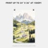 06 - The Dolomites Watercolor Art - Digital Downloads - Print Size.jpg