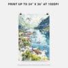 06 - The Fjords Watercolor Art - Digital Downloads - Print Size.jpg